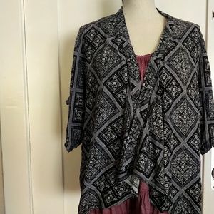 Tribal Print Kimono 3/4 Sleeve